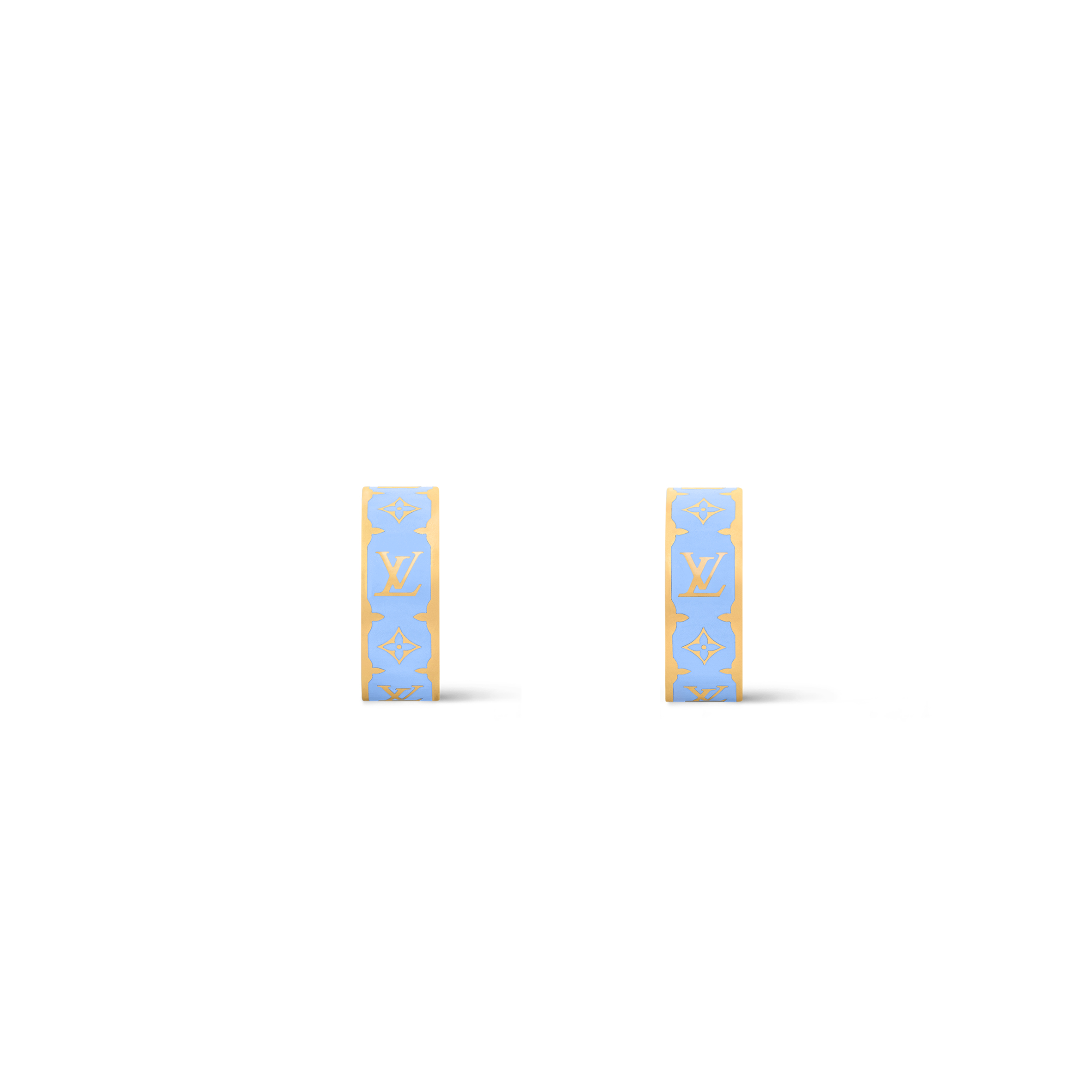 LOUIS VUITTON NANOGRAM ENAMEL EARRINGS M01832